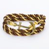 Rope Anchor Hooks Charm Bracelet